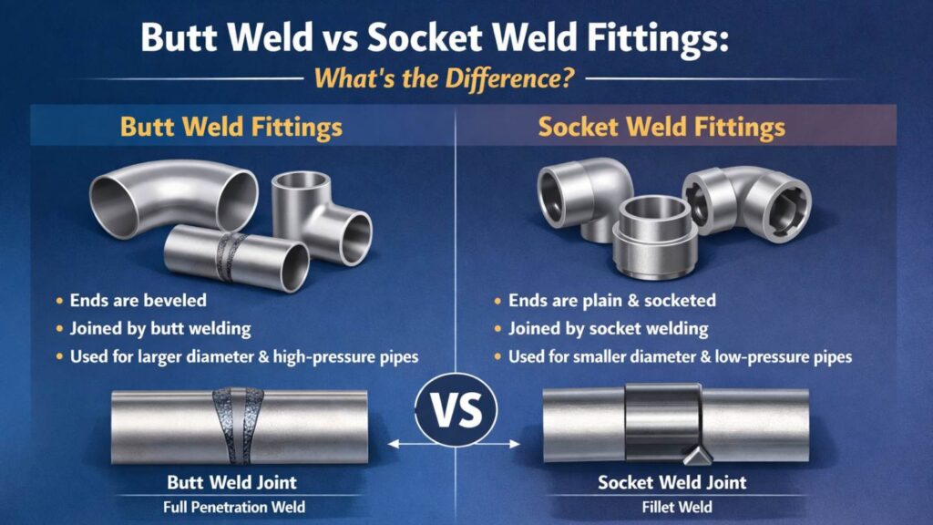 Current image: Butt Weld vs Socket Weld Fittings: What’s the Difference?